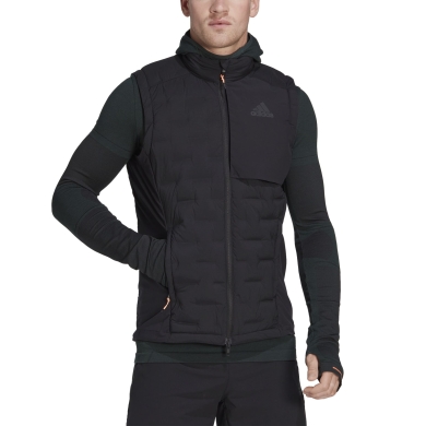 adidas Running Vest X-City (thin insulation, warm wearing comfort) black Men